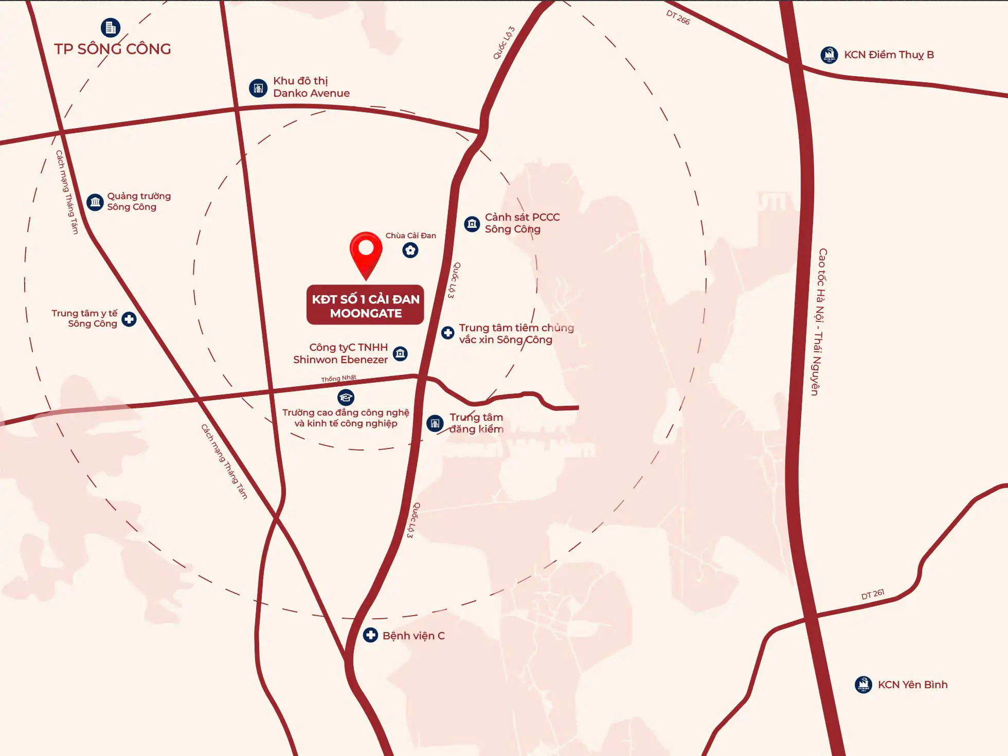 Moon Gate Sông Công – Đa dạng biệt thự, sống sang trọng 2.5 tầng 1